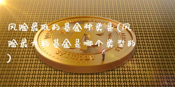 风险最低的基金种类是(风险最大的基金是哪个类型的)_https://www.gnhpgy.com_道指期货_第1张