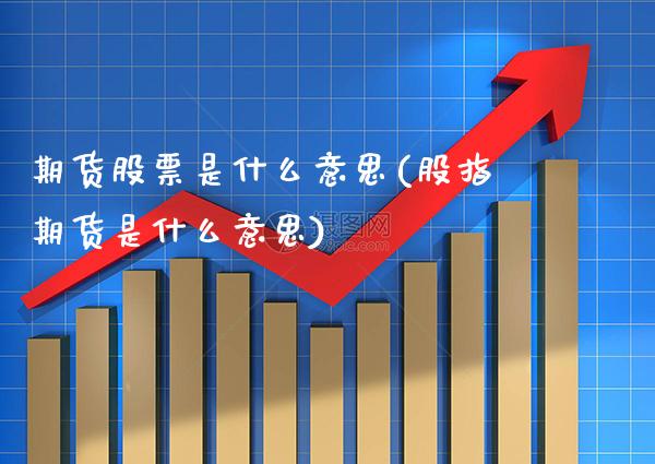 期货股票是什么意思(股指期货是什么意思)_https://www.gnhpgy.com_原油期货_第1张