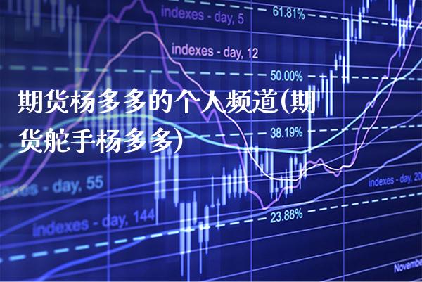期货杨多多的个人频道(期货舵手杨多多)_https://www.gnhpgy.com_期货知识_第1张