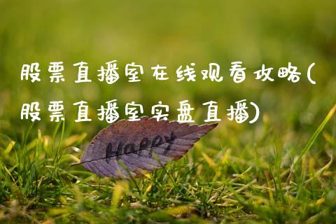 股票直播室在线观看攻略(股票直播室实盘直播)_https://www.gnhpgy.com_股指期货_第1张