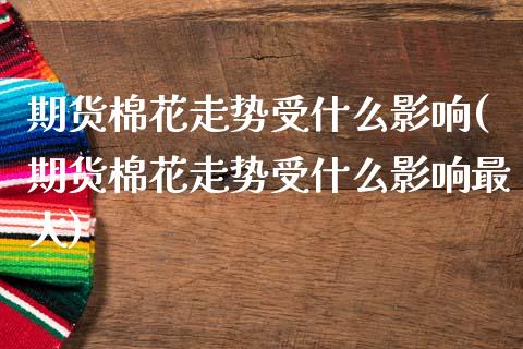 期货棉花走势受什么影响(期货棉花走势受什么影响最大)_https://www.gnhpgy.com_期货知识_第1张