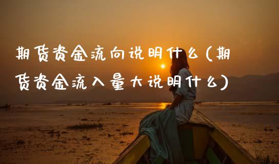 期货资金流向说明什么(期货资金流入量大说明什么)_https://www.gnhpgy.com_德指期货_第1张