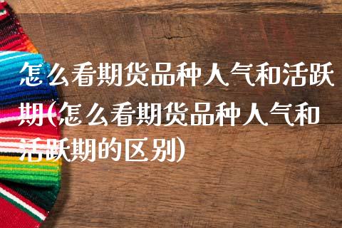 怎么看期货品种人气和活跃期(怎么看期货品种人气和活跃期的区别)_https://www.gnhpgy.com_期货知识_第1张