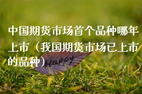 中国期货市场首个品种哪年上市（我国期货市场已上市的品种）_https://www.gnhpgy.com_道指期货_第1张