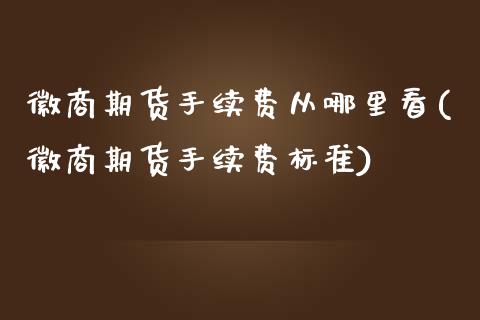 徽商期货手续费从哪里看(徽商期货手续费标准)_https://www.gnhpgy.com_期货知识_第1张