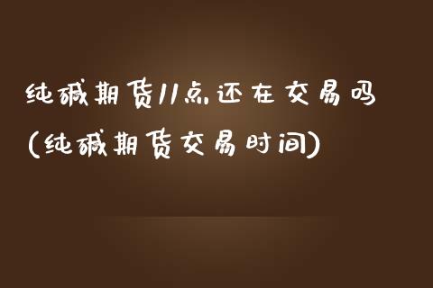 纯碱期货11点还在交易吗(纯碱期货交易时间)_https://www.gnhpgy.com_纳指期货_第1张