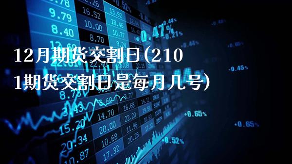 12月期货交割日(2101期货交割日是每月几号)_https://www.gnhpgy.com_期货百科_第1张