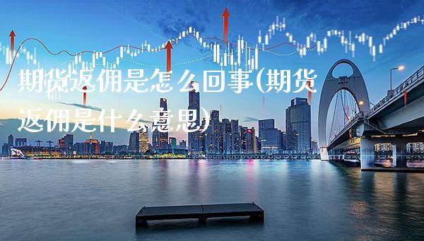 期货返佣是怎么回事(期货返佣是什么意思)_https://www.gnhpgy.com_原油期货_第1张