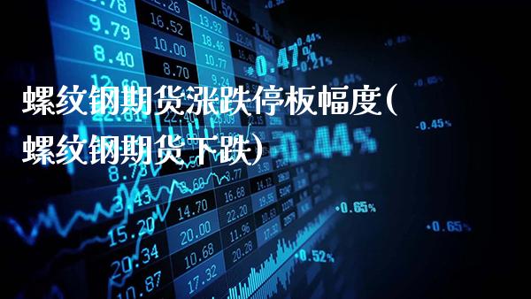 螺纹钢期货涨跌停板幅度(螺纹钢期货下跌)_https://www.gnhpgy.com_期货知识_第1张