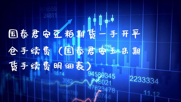 豆粕期货一手开平仓手续费（玉米期货手续费明细表）_https://www.gnhpgy.com_黄金期货_第1张