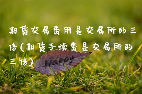 期货交易费用是交易所的三倍(期货手续费是交易所的三倍)_德指期货_第1张_公牛期货直播室 期货交易费用是交易所的三倍(期货手续费是交易所的三倍)_https://www.gnhpgy.com_德指期货_第1张