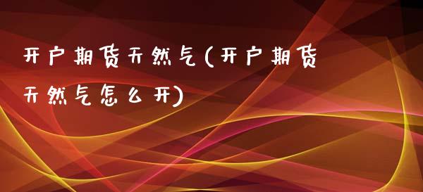 开户期货天然气(开户期货天然气怎么开)_https://www.gnhpgy.com_纳指期货_第1张