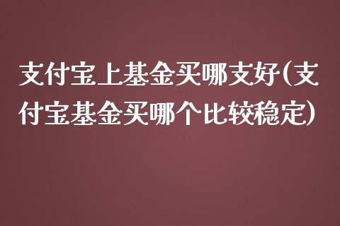 支付宝上基金买哪支好(支付宝基金买哪个比较稳定)_恒指期货_第1张_公牛期货直播室 支付宝上基金买哪支好(支付宝基金买哪个比较稳定)_https://www.gnhpgy.com_恒指期货_第1张