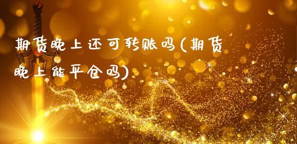 期货晚上还可转账吗(期货晚上能平仓吗)_https://www.gnhpgy.com_原油期货_第1张