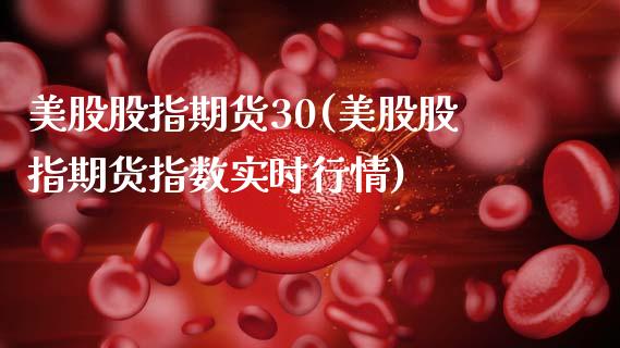 美股股指期货30(美股股指期货指数实时行情)_https://www.gnhpgy.com_德指期货_第1张