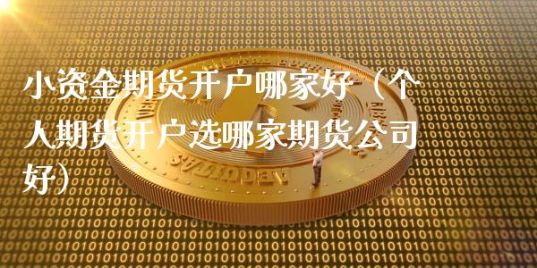小资金期货开户哪家好（个人期货开户选哪家期货公司好）_https://www.gnhpgy.com_德指期货_第1张
