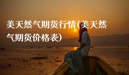 美天然气期货行情(美天然气期货价格表)_https://www.gnhpgy.com_恒指期货_第1张