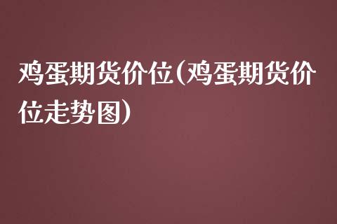 鸡蛋期货价位(鸡蛋期货价位走势图)_https://www.gnhpgy.com_股指期货_第1张