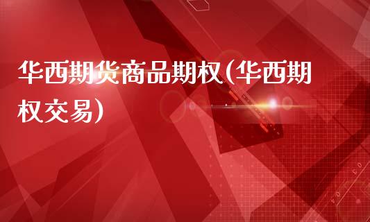 华西期货商品期权(华西期权交易)_https://www.gnhpgy.com_纳指期货_第1张