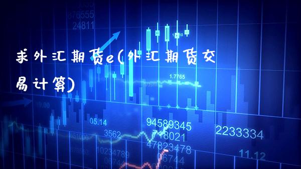 求外汇期货e(外汇期货交易计算)_https://www.gnhpgy.com_恒指期货_第1张