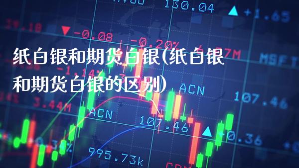 纸白银和期货白银(纸白银和期货白银的区别)_https://www.gnhpgy.com_股指期货_第1张