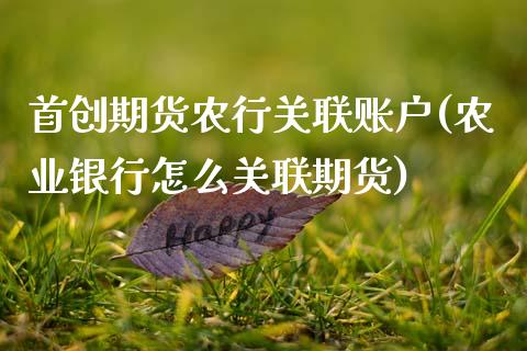 首创期货农行关联账户(农业银行怎么关联期货)_https://www.gnhpgy.com_原油期货_第1张