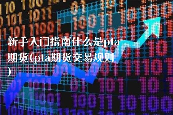 新手入门指南什么是pta期货(pta期货交易规则)_https://www.gnhpgy.com_德指期货_第1张