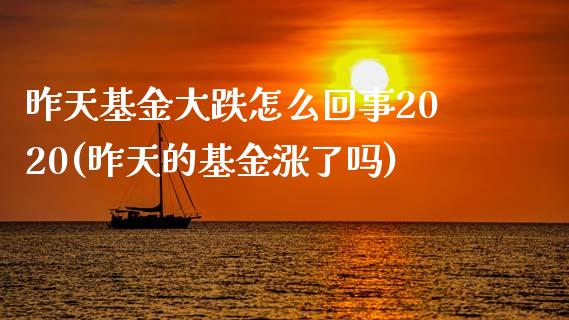 昨天基金大跌怎么回事2020(昨天的基金涨了吗)_期货百科_第1张_公牛期货直播室 昨天基金大跌怎么回事2020(昨天的基金涨了吗)_https://www.gnhpgy.com_期货百科_第1张