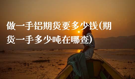 做一手铝期货要多少钱(期货一手多少吨在哪查)_https://www.gnhpgy.com_股指期货_第1张