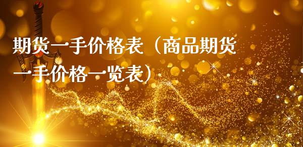 期货一手价格表（商品期货一手价格一览表）_https://www.gnhpgy.com_期货知识_第1张