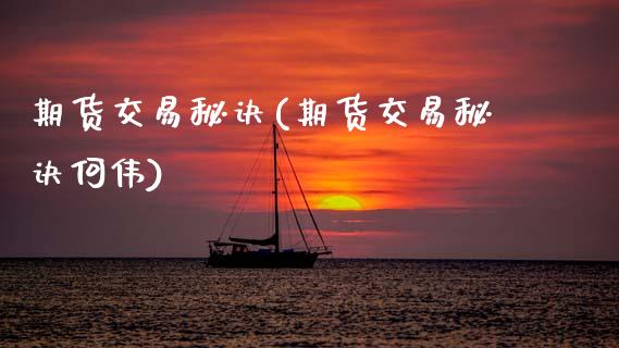 期货交易秘诀(期货交易秘诀何伟)_https://www.gnhpgy.com_道指期货_第1张