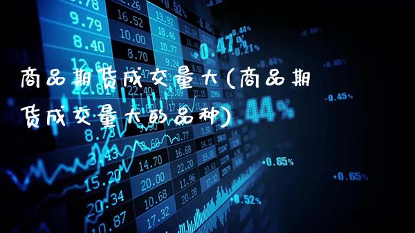 商品期货成交量大(商品期货成交量大的品种)_https://www.gnhpgy.com_期货百科_第1张