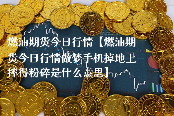 燃油期货今日行情【燃油期货今日行情做梦手机掉地上摔得粉碎是什么意思】_https://www.gnhpgy.com_期货知识_第1张