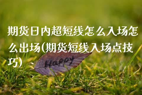 期货日内超短线怎么入场怎么出场(期货短线入场点技巧)_https://www.gnhpgy.com_原油期货_第1张