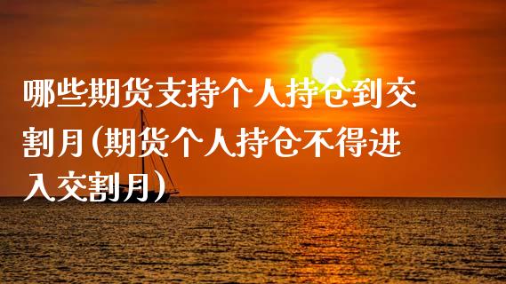哪些期货支持个人持仓到交割月(期货个人持仓不得进入交割月)_https://www.gnhpgy.com_黄金期货_第1张