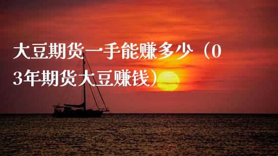 大豆期货一手能赚多少（03年期货大豆赚钱）_https://www.gnhpgy.com_纳指期货_第1张