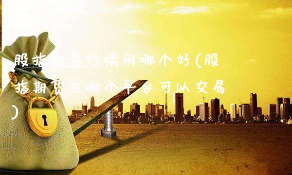 股指期货行情用哪个好(股指期货在哪个平台可以交易)_https://www.gnhpgy.com_期货知识_第1张