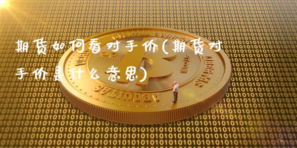 期货如何看对手价(期货对手价是什么意思)_https://www.gnhpgy.com_恒指期货_第1张