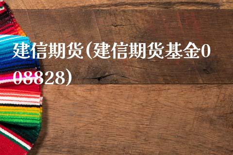 建信期货(建信期货基金008828)_https://www.gnhpgy.com_纳指期货_第1张