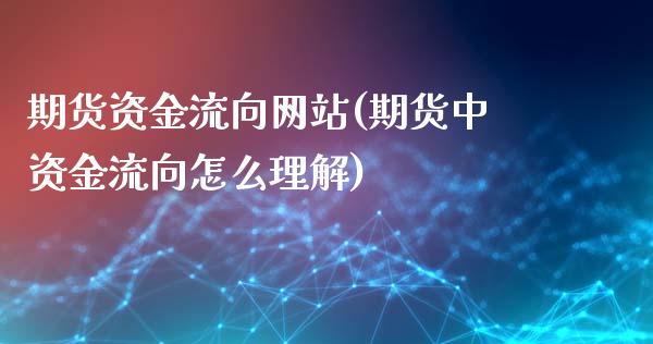 期货资金流向网站(期货中资金流向怎么理解)_https://www.gnhpgy.com_股指期货_第1张