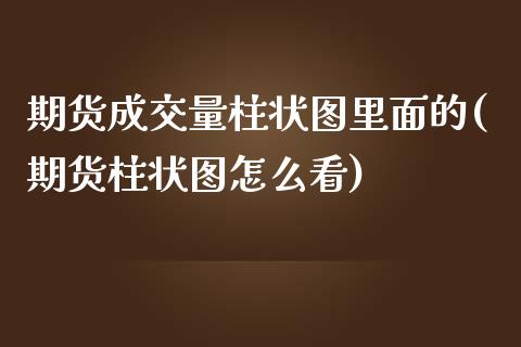 期货成交量柱状图里面的(期货柱状图怎么看)_恒指期货_第1张_公牛期货直播室 期货成交量柱状图里面的(期货柱状图怎么看)_https://www.gnhpgy.com_恒指期货_第1张