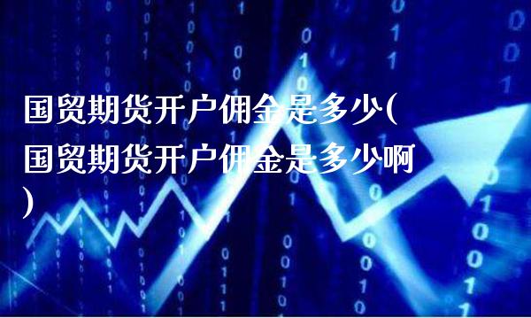 国贸期货开户佣金是多少(国贸期货开户佣金是多少啊)_https://www.gnhpgy.com_恒指期货_第1张