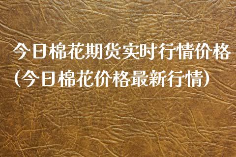 今日棉花期货实时行情价格(今日棉花价格最新行情)_https://www.gnhpgy.com_期货知识_第1张