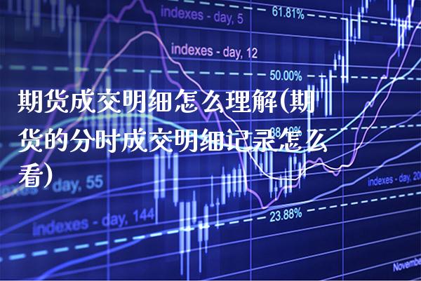 期货成交明细怎么理解(期货的分时成交明细记录怎么看)_https://www.gnhpgy.com_期货百科_第1张