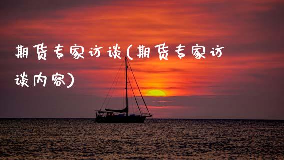 期货专家访谈(期货专家访谈内容)_https://www.gnhpgy.com_期货知识_第1张