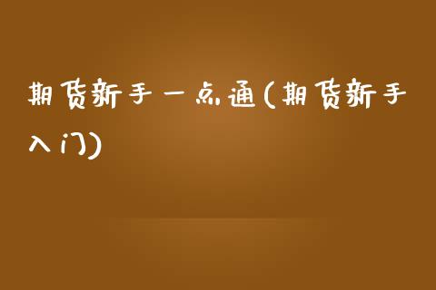 期货新手一点通(期货新手入门)_https://www.gnhpgy.com_期货知识_第1张
