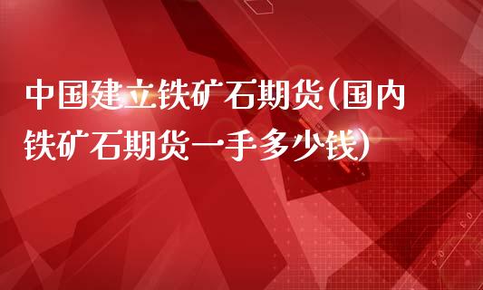 中国建立铁矿石期货(国内铁矿石期货一手多少钱)_https://www.gnhpgy.com_黄金期货_第1张