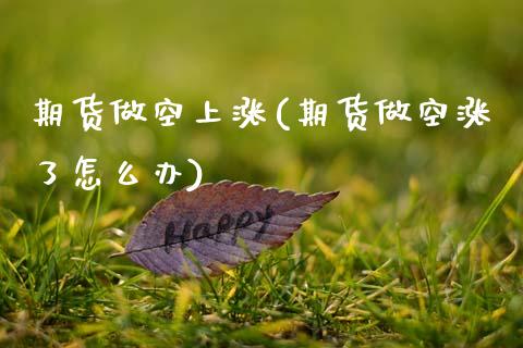 期货做空上涨(期货做空涨了怎么办)_https://www.gnhpgy.com_原油期货_第1张