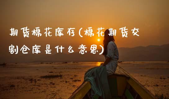 期货棉花库存(棉花期货交割仓库是什么意思)_https://www.gnhpgy.com_纳指期货_第1张