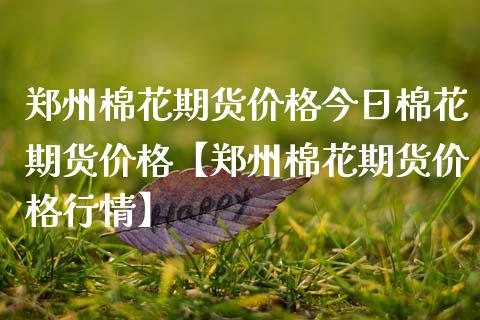 郑州棉花期货价格今日棉花期货价格【郑州棉花期货价格行情】_https://www.gnhpgy.com_股指期货_第1张